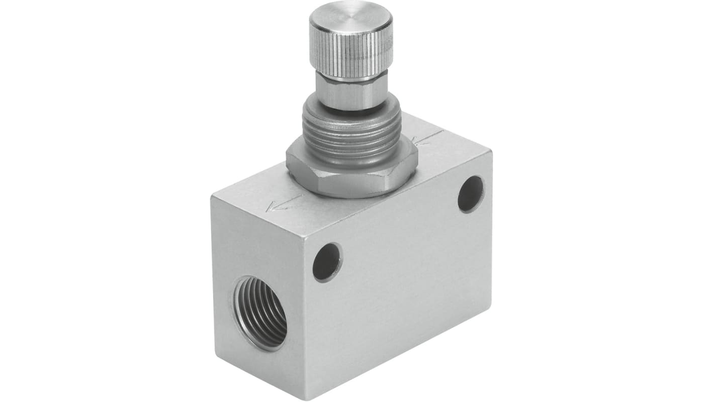 71145262 Festo GR-1/8-B Flow Control Valve, - Image 1