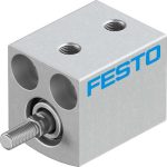 Festo ADVC-10-10-A-P Cylinder, short-stroke, air, 10x10mm stroke, male, cush w/plate, dbl act