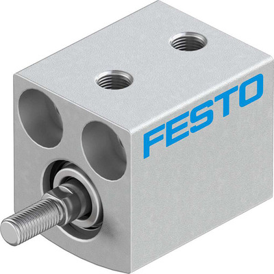 D15000100136530_1056x1024 Festo ADVC-10-10-A-P Cylinder, short-stroke, air, 10x10mm stroke, male, cush w/plate, dbl act - Image 1