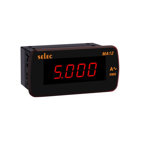 LED Ammeter, 1Ø, 48X96mm