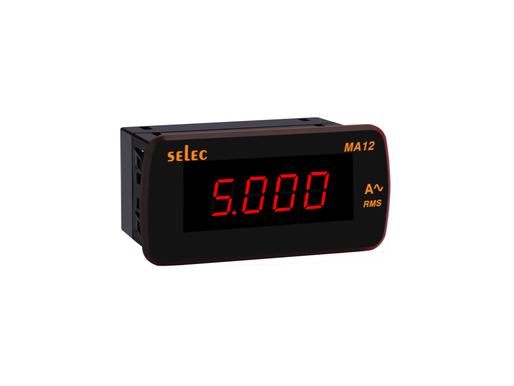MA12_WEBSHOP_8a685ef543a63fefabed1d2e65343dbe LED Ammeter, 1Ø, 48X96mm - Image 1
