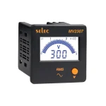 LCD Voltmeter, 3Ø, 72x72mm