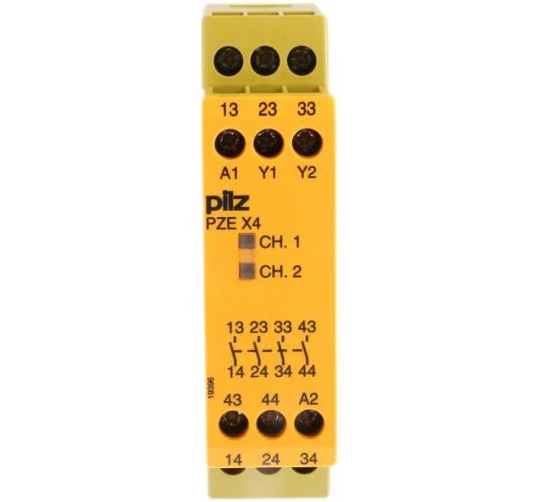 Pilz PZE X4, 24V dc Safety Relay, 4 Safety Contacts|Bangladesh