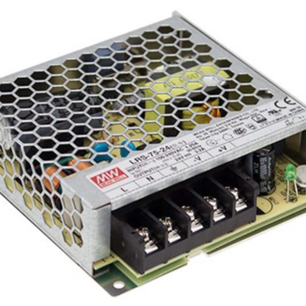 MEAN WELL, LRS-75-5 Switching Power Supply 5V dc, 70 W 373 V dc, 264V ac